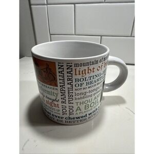 Shakespearean Insults Coffee Mug From The Unemployed Philosophers Guild 12 0Z